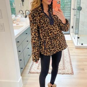 Leopard Sherpa Pullover - Blogger Favorite!